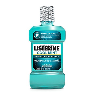 Listerine Cool Mint 250ml: Refrescância Intensa na Boca