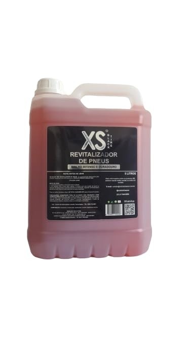 XS BLACK TIRE: Revitalizador de Pneus com Brilho Intenso e Toque Seco - 5 Litros