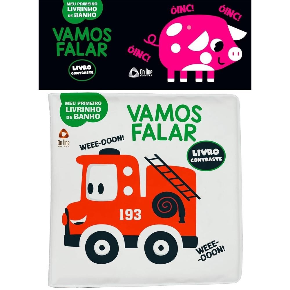 Livrinho de Banho Contraste: Estimule seu Bebê!