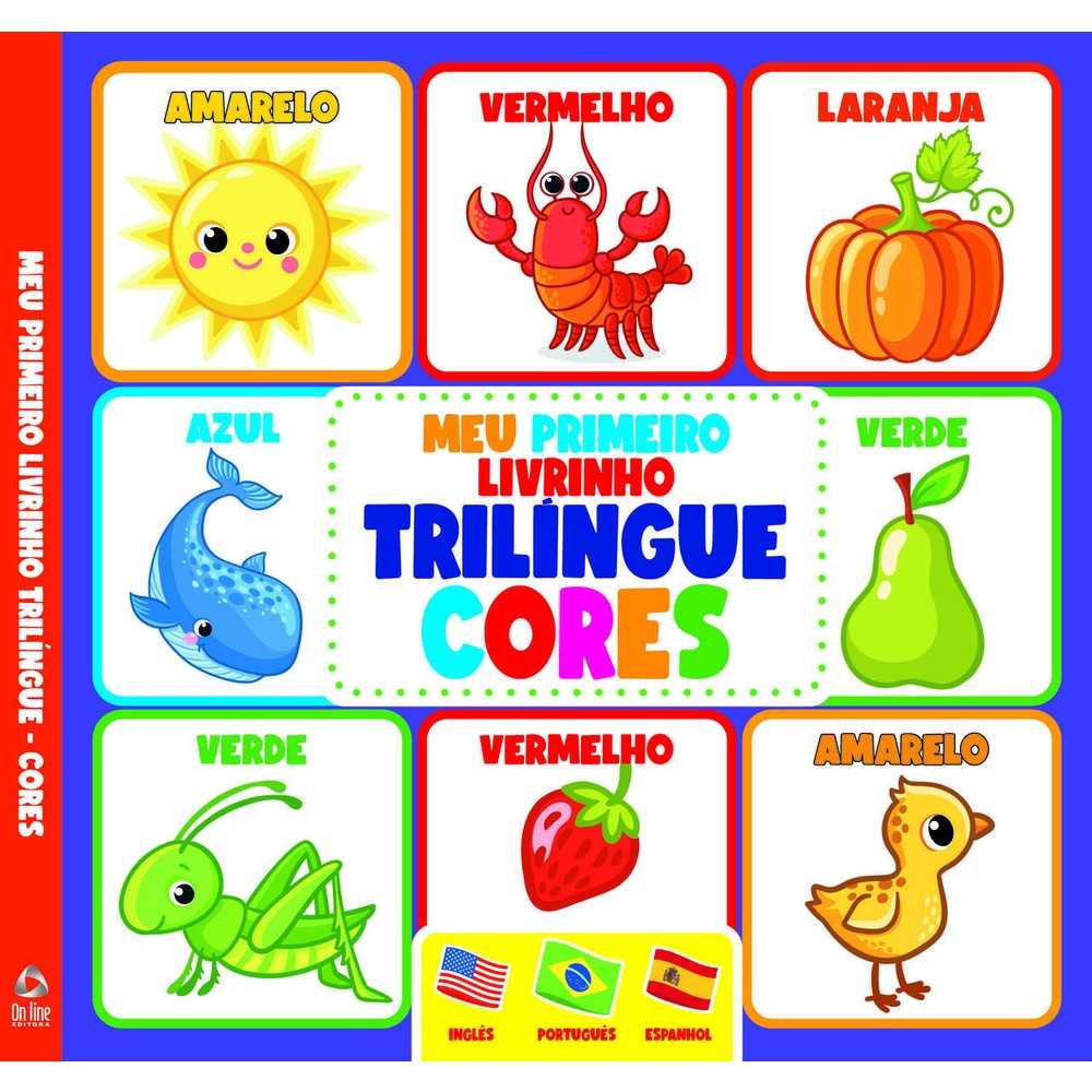 Livrinho Trilíngue Cores: Aprender Brincando!