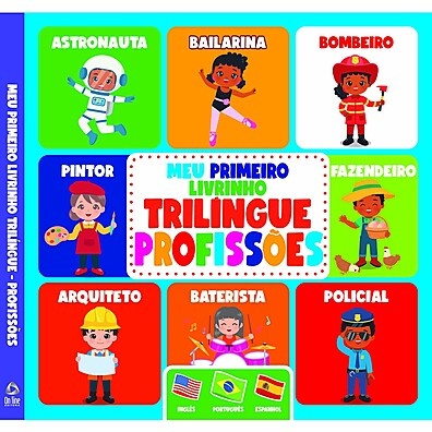 Livrinho Trilíngue: Descubra Profissões em 3 Idiomas!