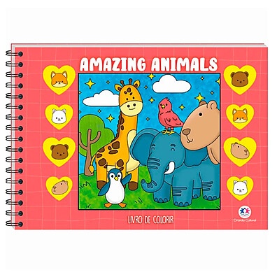 Livro Amazing Animals | Diversão e Relaxamento em Cada Página