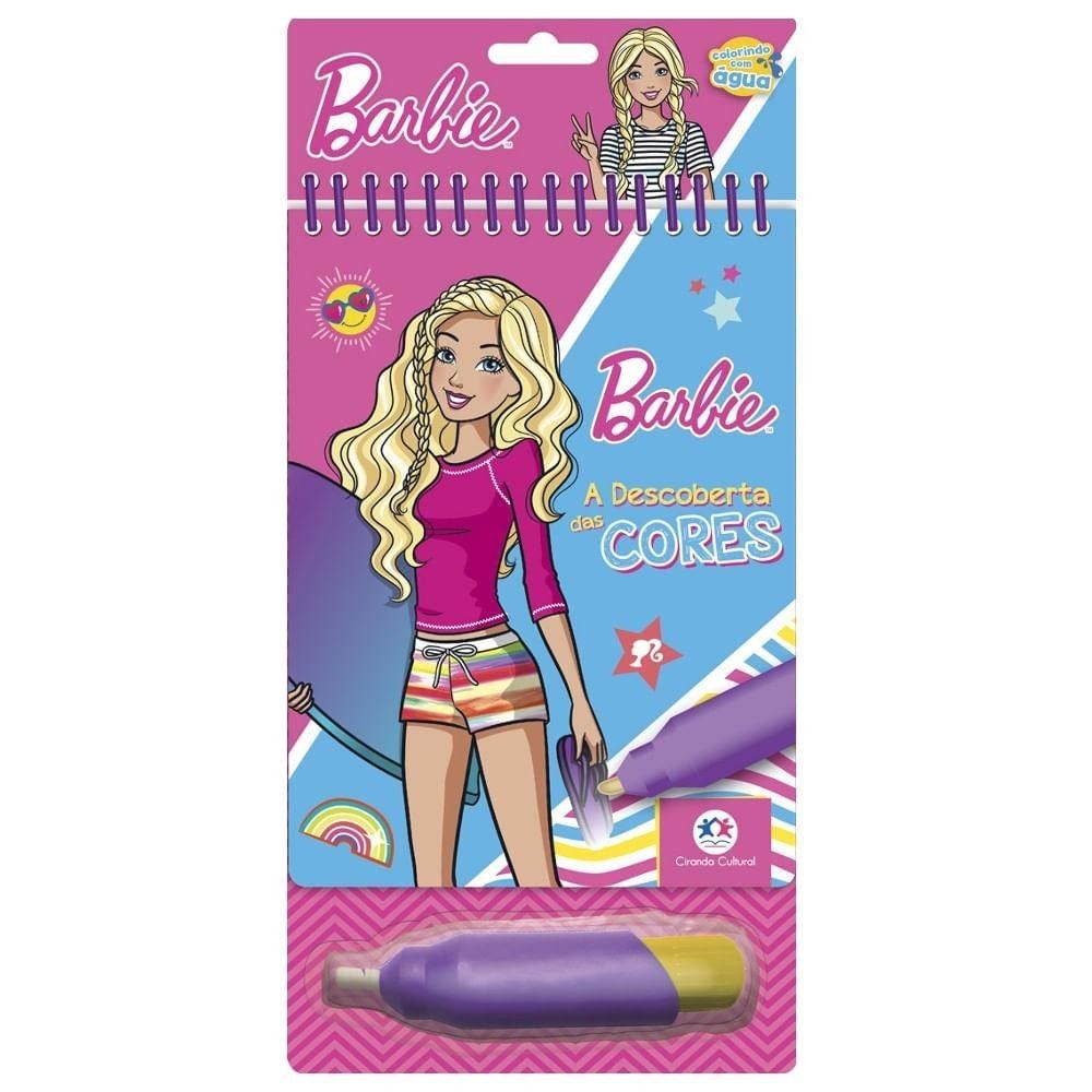 Livro Barbie Cores Mágicas: Descubra e Pinte!