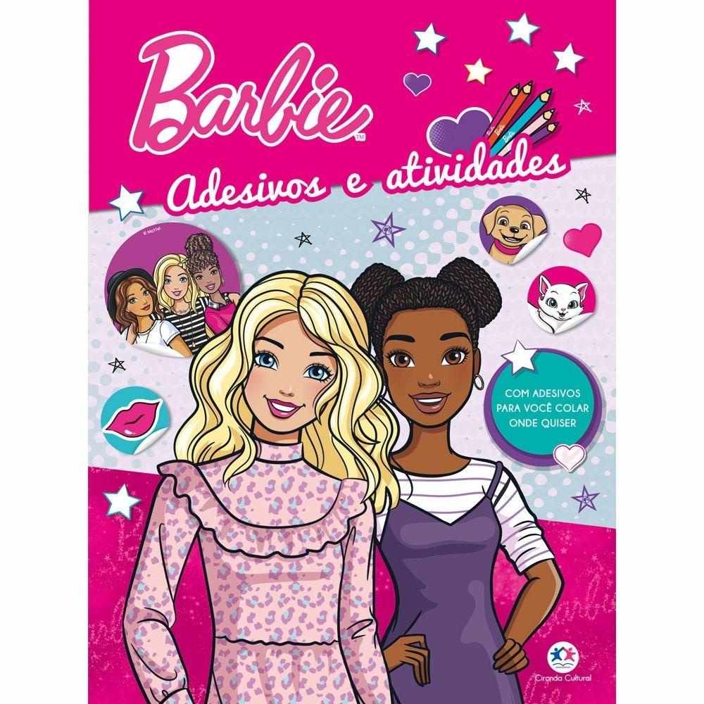 Livro Barbie: Diversão com Adesivos e Atividades