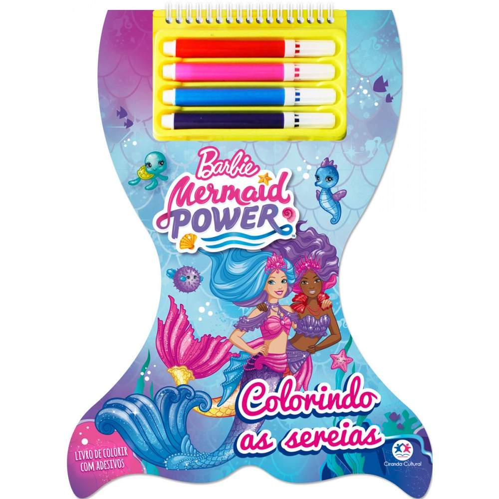 Livro Barbie Sereias: Aventura para Colorir!