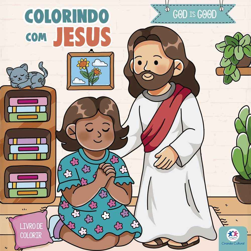 Livro Colorir com Jesus: Alivie o Estresse e Inspire-se!
