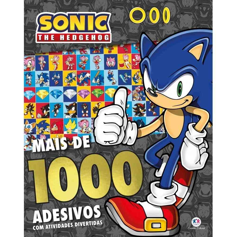 Livro de Adesivos Sonic: +1000 Adesivos Incríveis!