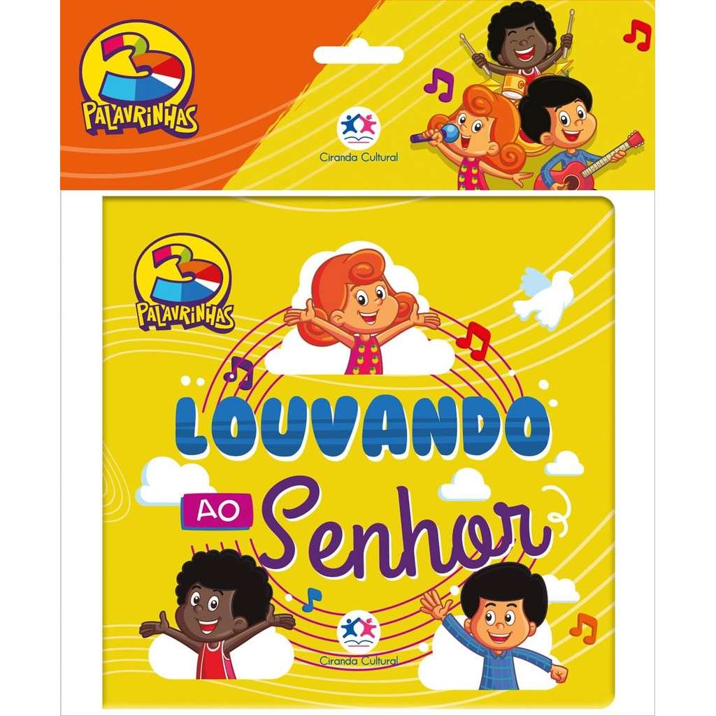 Livro de Banho Bebê: 3 Palavrinhas de Louvor