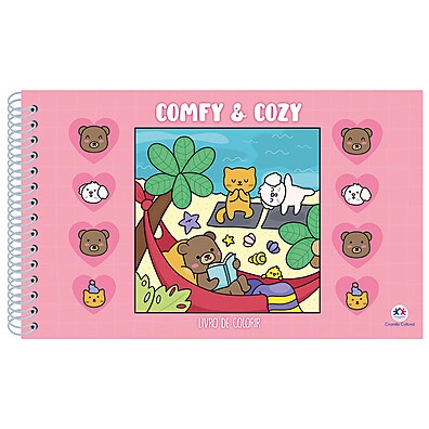 Livro de Colorir Comfy & Cozy: Relaxe e Crie!
