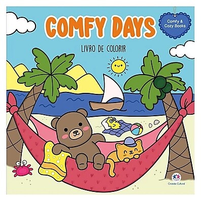Livro de Colorir Comfy Days: Relaxamento e Criatividade