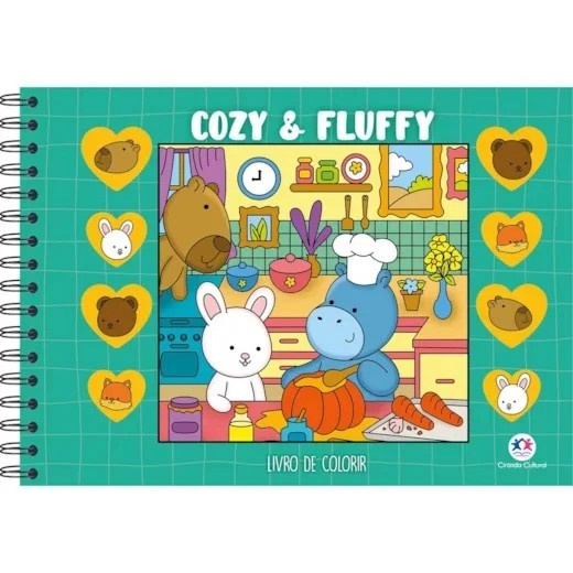 Livro de Colorir Cozy & Fluffy: Relaxamento em Cada Página