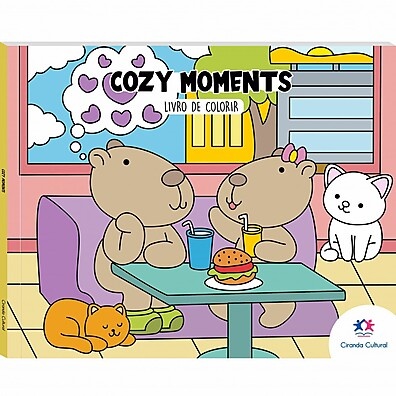 Livro de Colorir Cozy Moments: Relaxe e Crie!