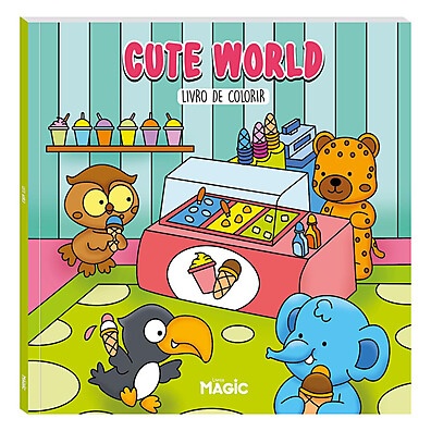 Livro de Colorir Cute World Magic: Alivie o Estresse!