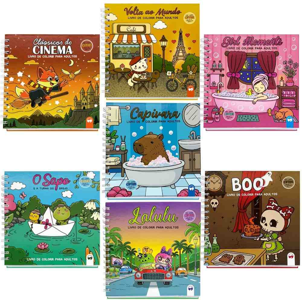 Livro de Colorir Cuties: Relaxe e Crie!
