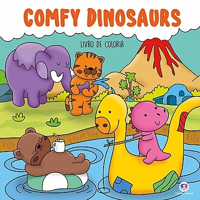 Livro de Colorir Dinossauros: Relaxamento e Criatividade