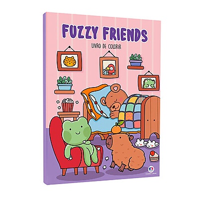 Livro de Colorir Fuzzy Friends: Alivie o Estresse!