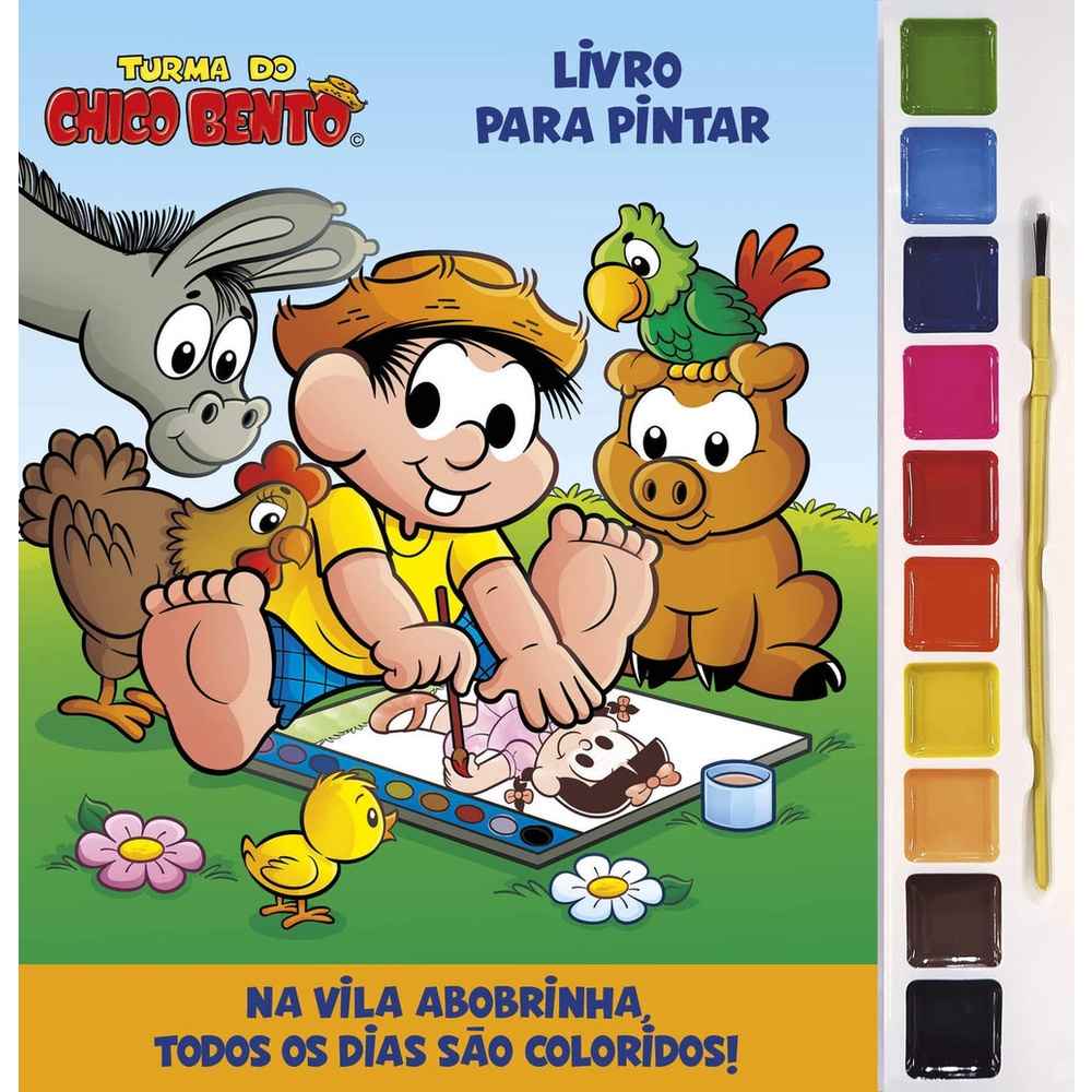 Livro de Pintar Chico Bento: Aquarela e Diversão!