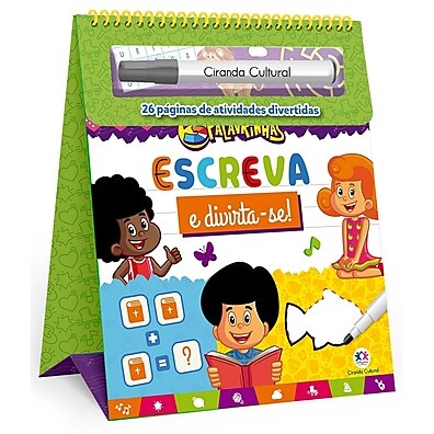 Livro Escreva 3 Palavrinhas: Diversão e Caligrafia!