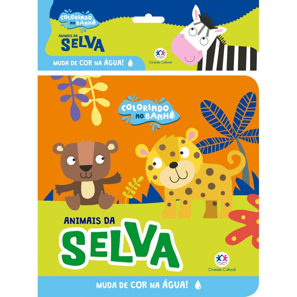 Livro Mágico: Animais da Selva Revelam Cores!