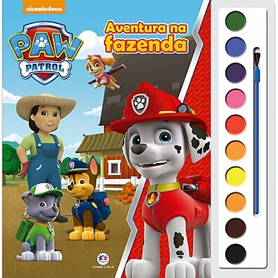 Livro Patrulha Canina Aventura na Fazenda: Diversão e Aquarela