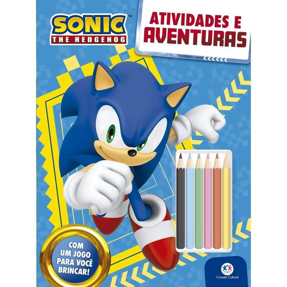 Livro Sonic: Diversão e Aventura para Colorir!
