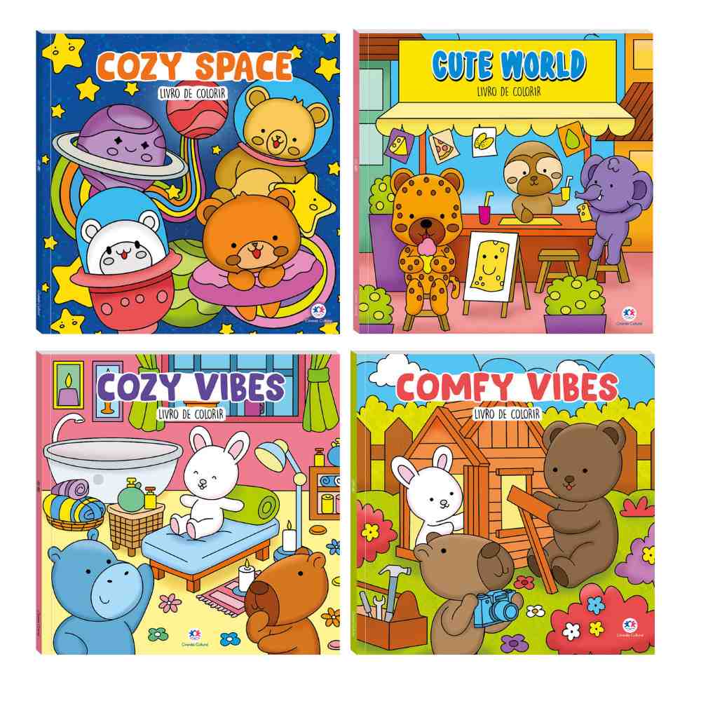 Livros de Colorir Comfy: Alivie o Estresse!