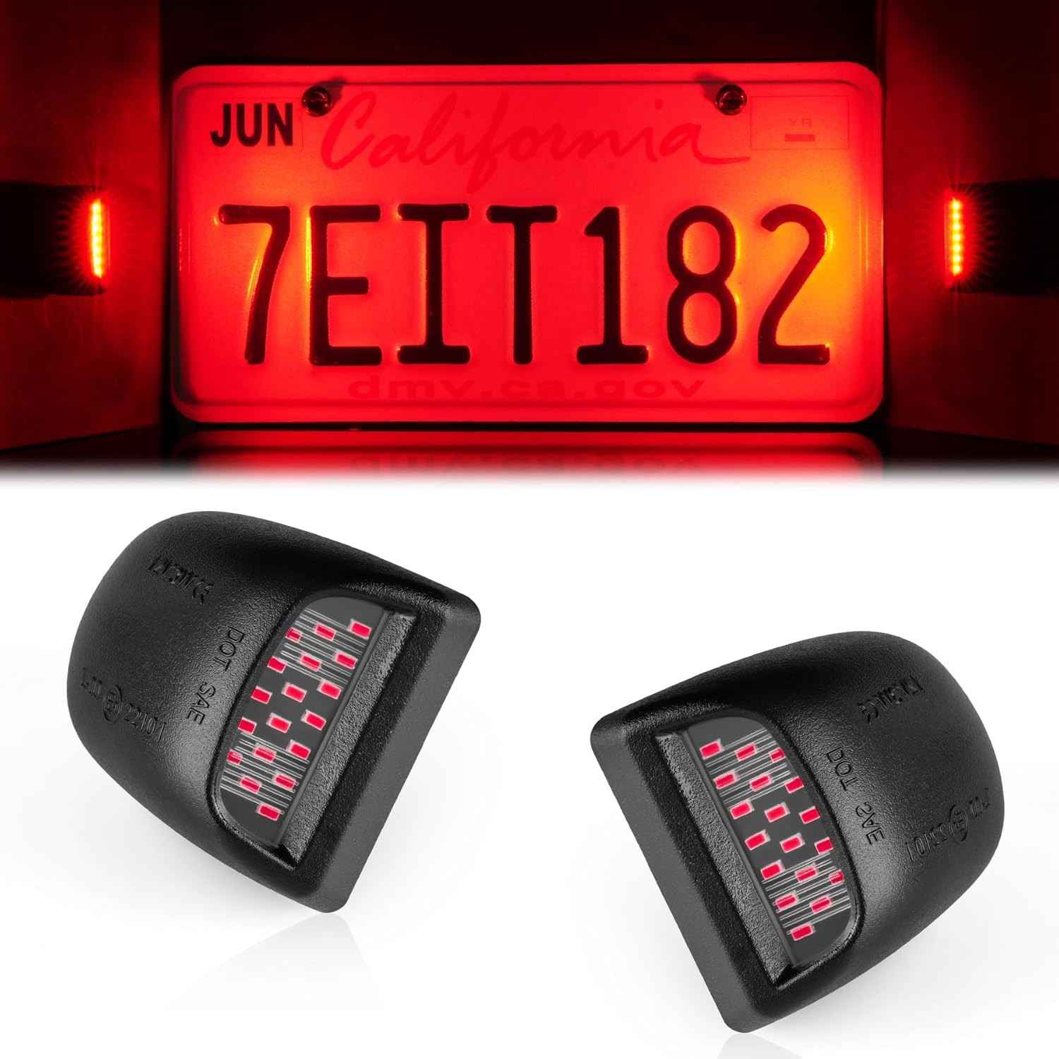 Luz de Placa LED LivTee: Upgrade para Chevy Silverado, Tahoe, GMC Sierra e mais (1999-2013)