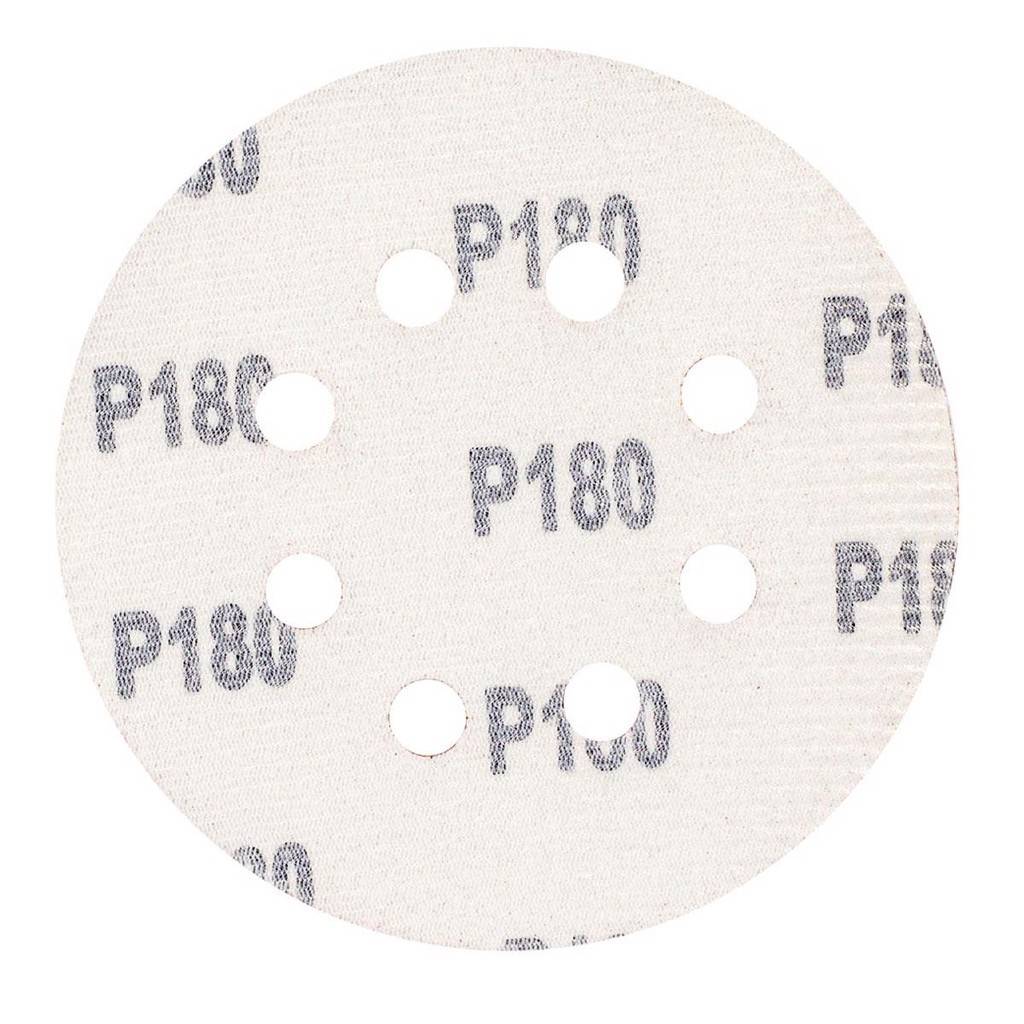 Lixa Disco Velcro 5" Grão 180 - Kit 10 Unidades Rocast