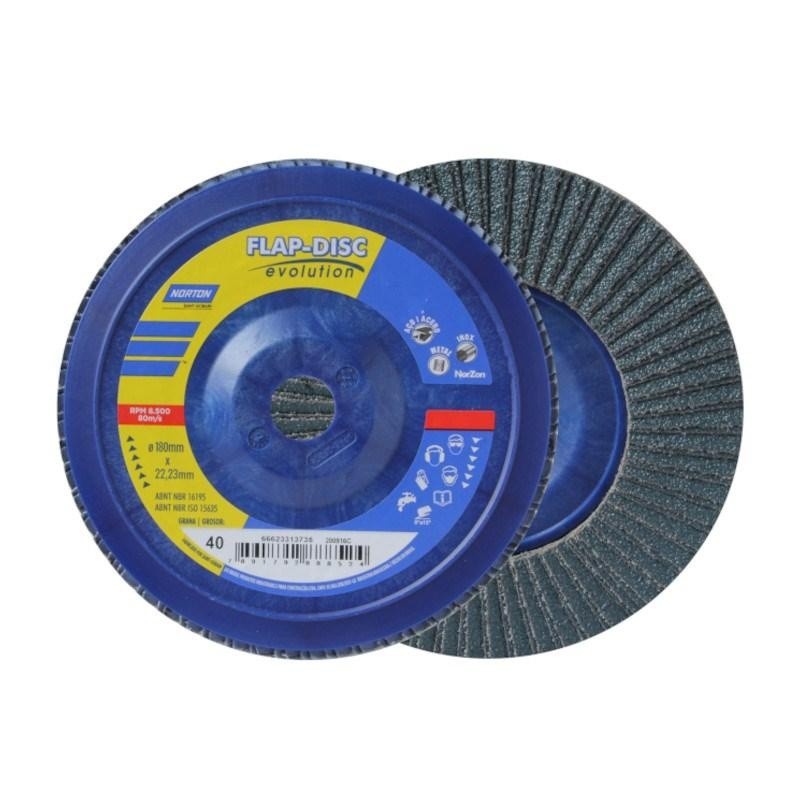 Lixa Flap 7 Pol: Desbaste e Acabamento Norton