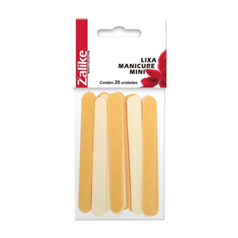 Lixa Unha Zalike Mini: 20 Unidades para Manicure