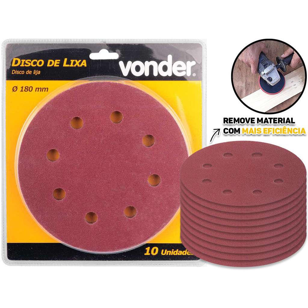Lixa Vonder 180mm: Acabamento Impecável!