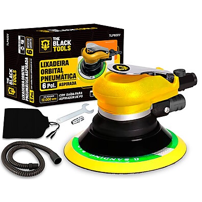 Lixadeira Pneumática Orbital 6" TLP600V com Aspiração