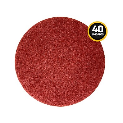 Lixas 125mm Velcro: Kit 40 Unidades para Ferro e Madeira