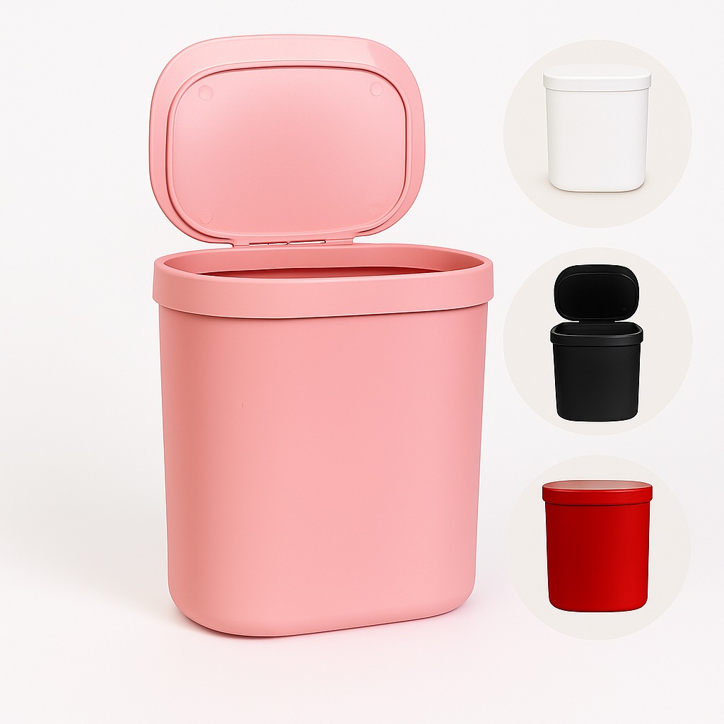 Lixeira 3,5L com Tampa Articulável – Prática e Elegante