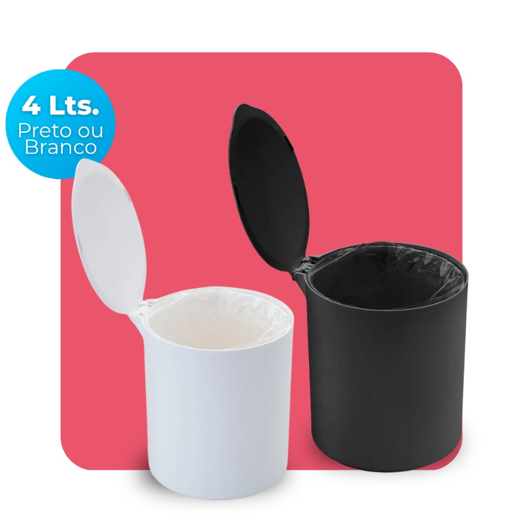 Lixeira 4 Litros Arthi: Organize com Estilo!