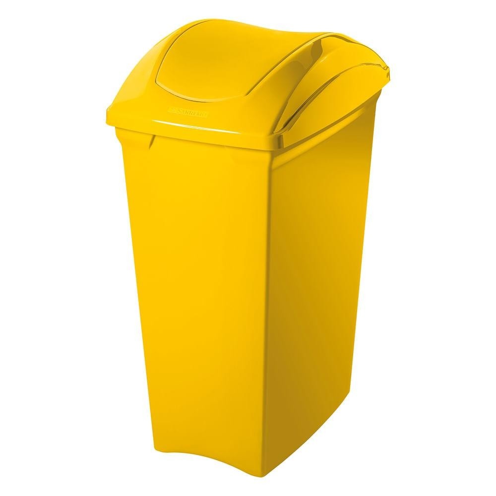 Lixeira 40L Amarela Sanremo: Elegância e Praticidade