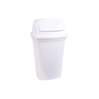 Lixeira Branca 7,2L com Tampa Basculante – Prática e Elegante