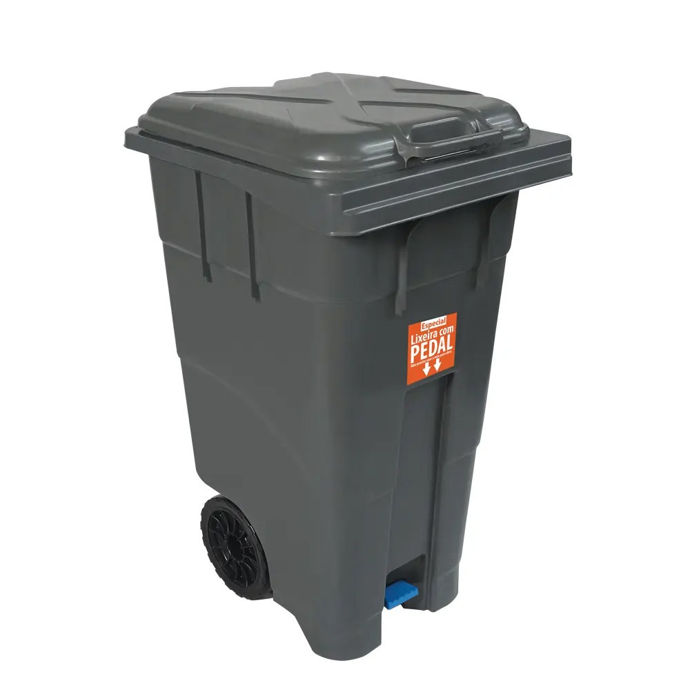 Lixeira com Pedal 120L Antares: Higiene e Praticidade