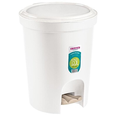 Lixeira com Pedal 13,5L Sanremo: Prática, Resistente e Estilosa