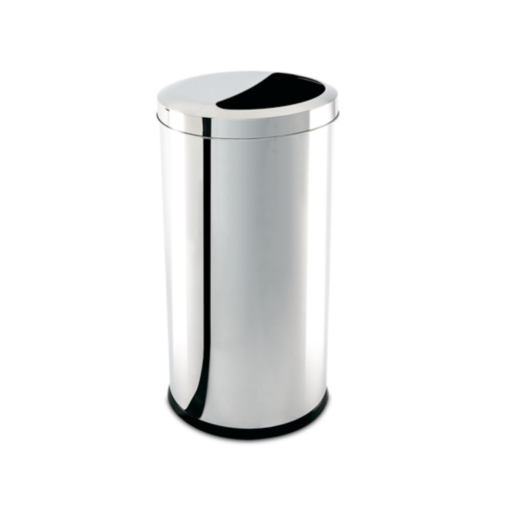 Lixeira Inox Meia Lua 40,5L: Elegância e Praticidade