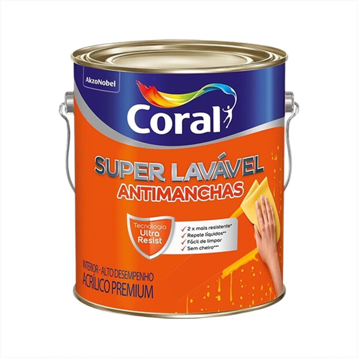 Coral Base Acrílico Super Lavável LOC Base T 3,2L - Acabamento Impecável e Durabilidade