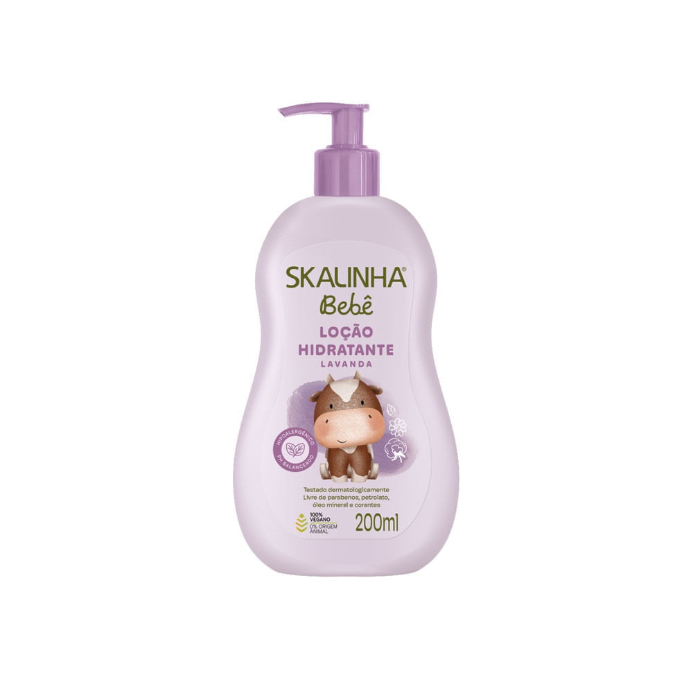 Loção Hidratante Skalinha Bebê Lavanda: Cuidado Suave para Pele Sensível