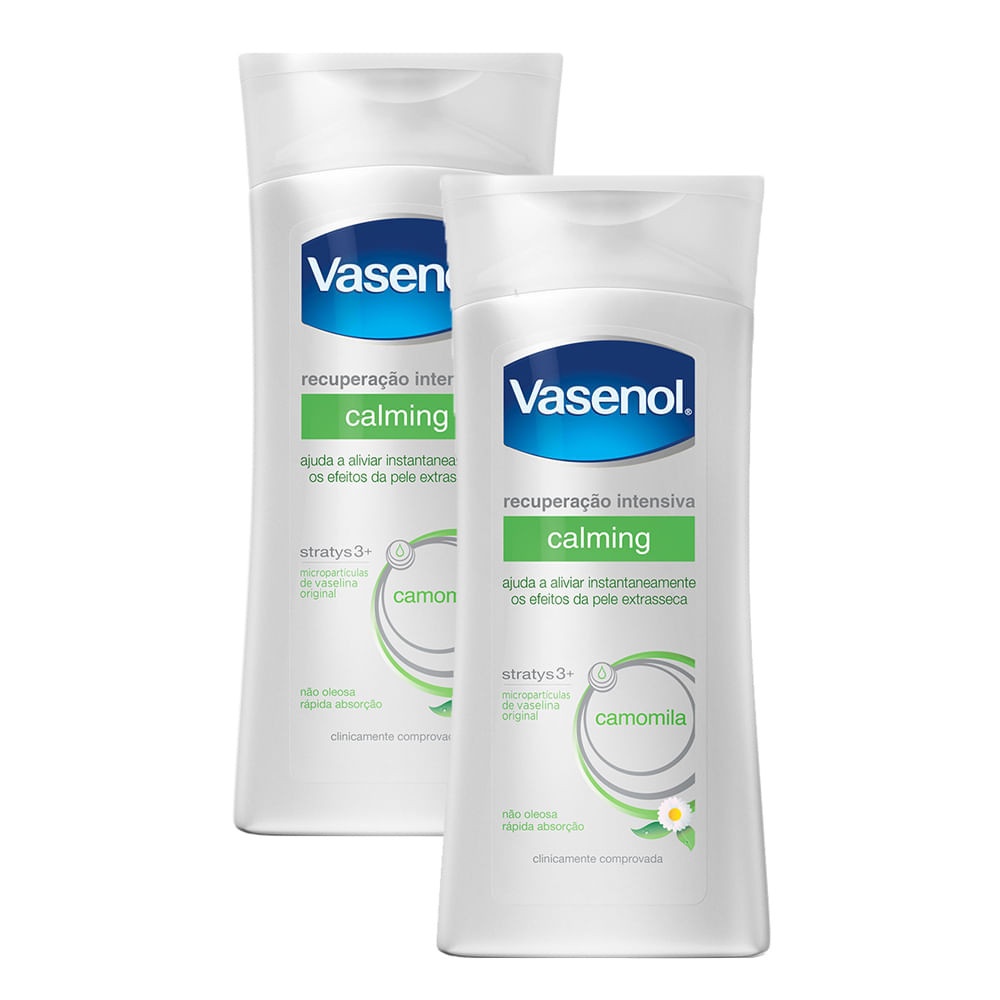 Loção Vasenol Calming: Hidratação Intensiva para Pela Extra Seca