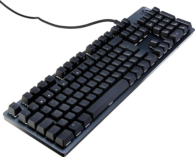 Teclado Mecânico Gamer Logitech G512 Carbon com Layout ABNT2, RGB LIGHTSYNC, USB Passthrough e Switch Exclusivo GX Brown