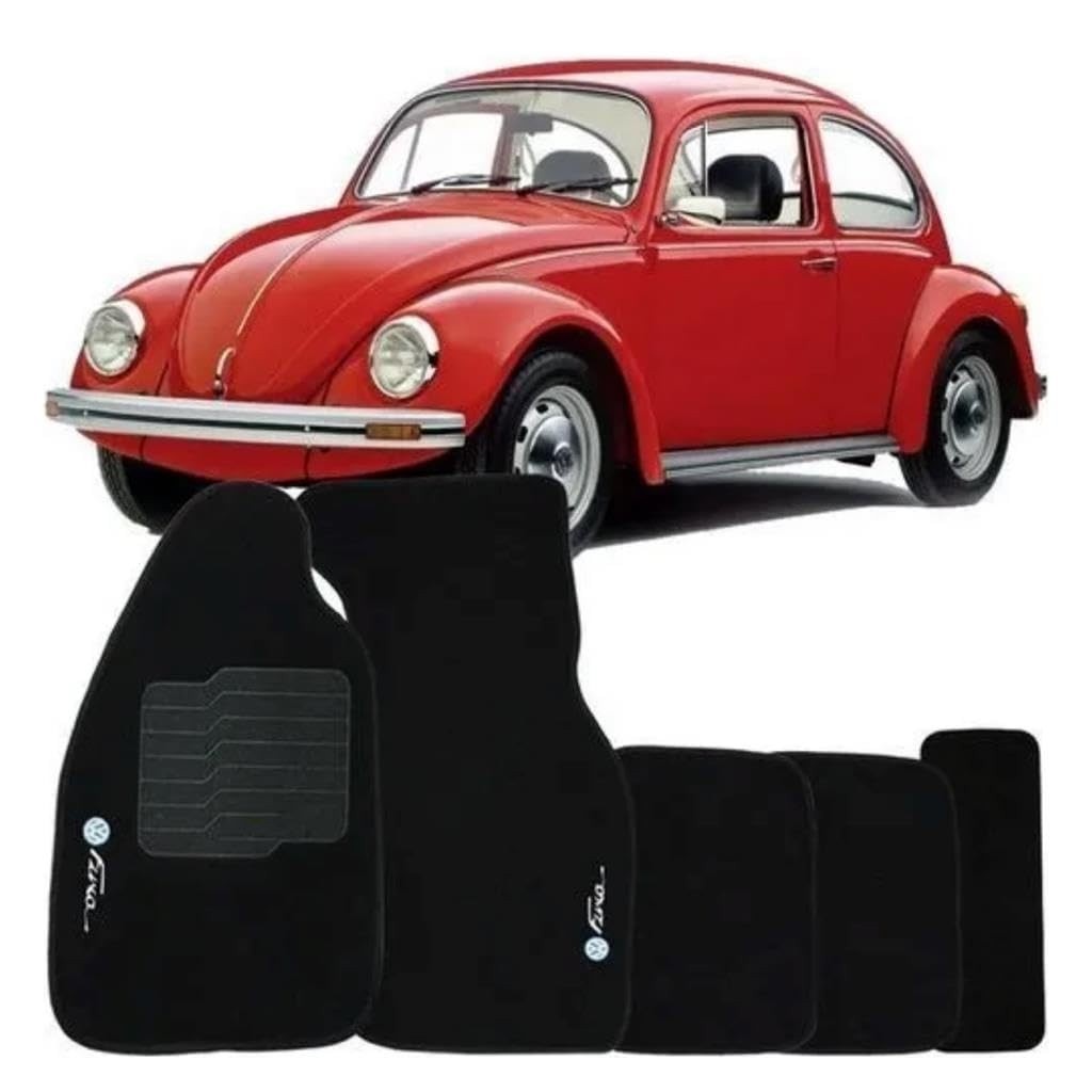 Jogo de Tapetes Carpete Premium para Fusca (1951-1996) com Logo Exclusivo