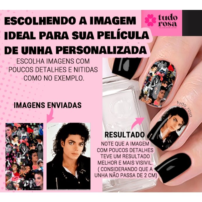 12 Películas de Unha Personalizadas com Foto ou Logo