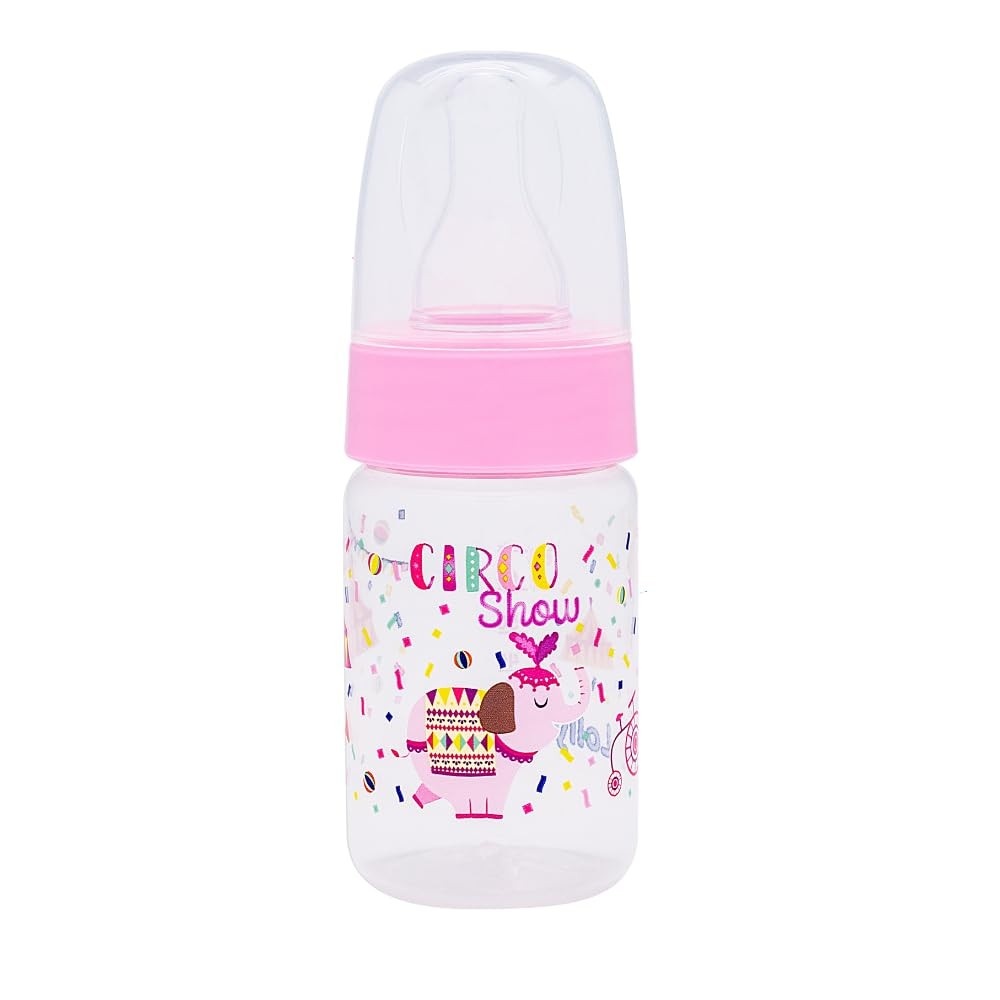 Lolly Mam Tip 80ml - Bico Silicone Rosa Anatômico e Resistente