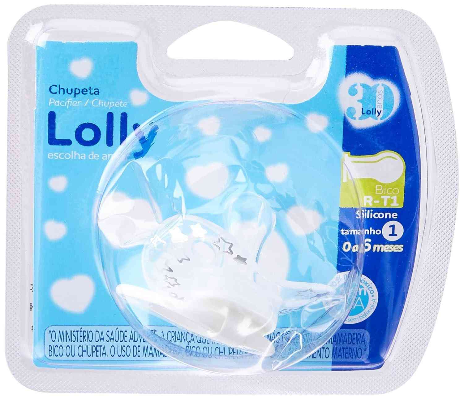 Lolly Ch Dreams Sil R T1 N - Mamadeira Segura e Higiênica com Bico de Silicone