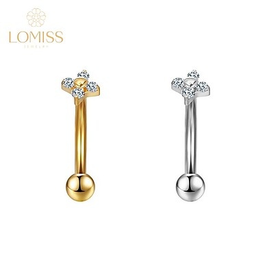 Lomiss Piercing Helix com Zircônias – Elegância e Conforto