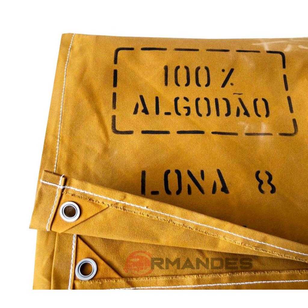 Lona Encerada 3x3 100% Algodão Fio 08 – Impermeável e Resistente para Cargas Secas
